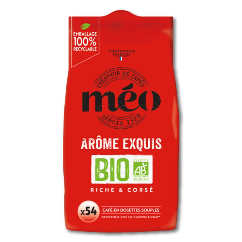 Café en dosettes Arôme exquis Bio x54