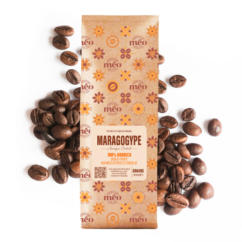 Café en grains Maragogype Amérique Centrale 250g