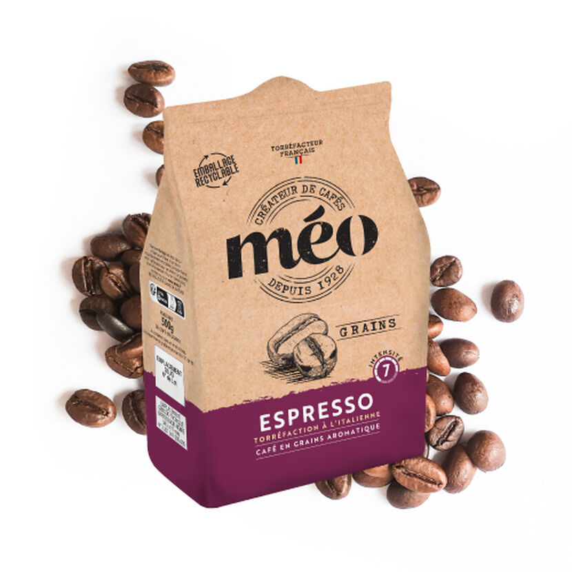 Café en grains Espresso à l'italienne Intensité 7  – 500g